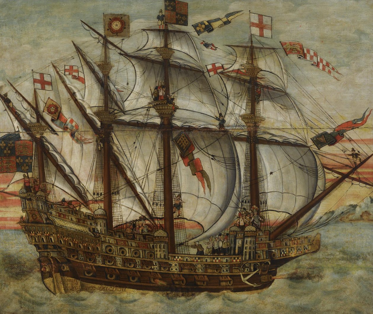 Karacken Henry Grace à Dieu, 1500-tallet af English Master