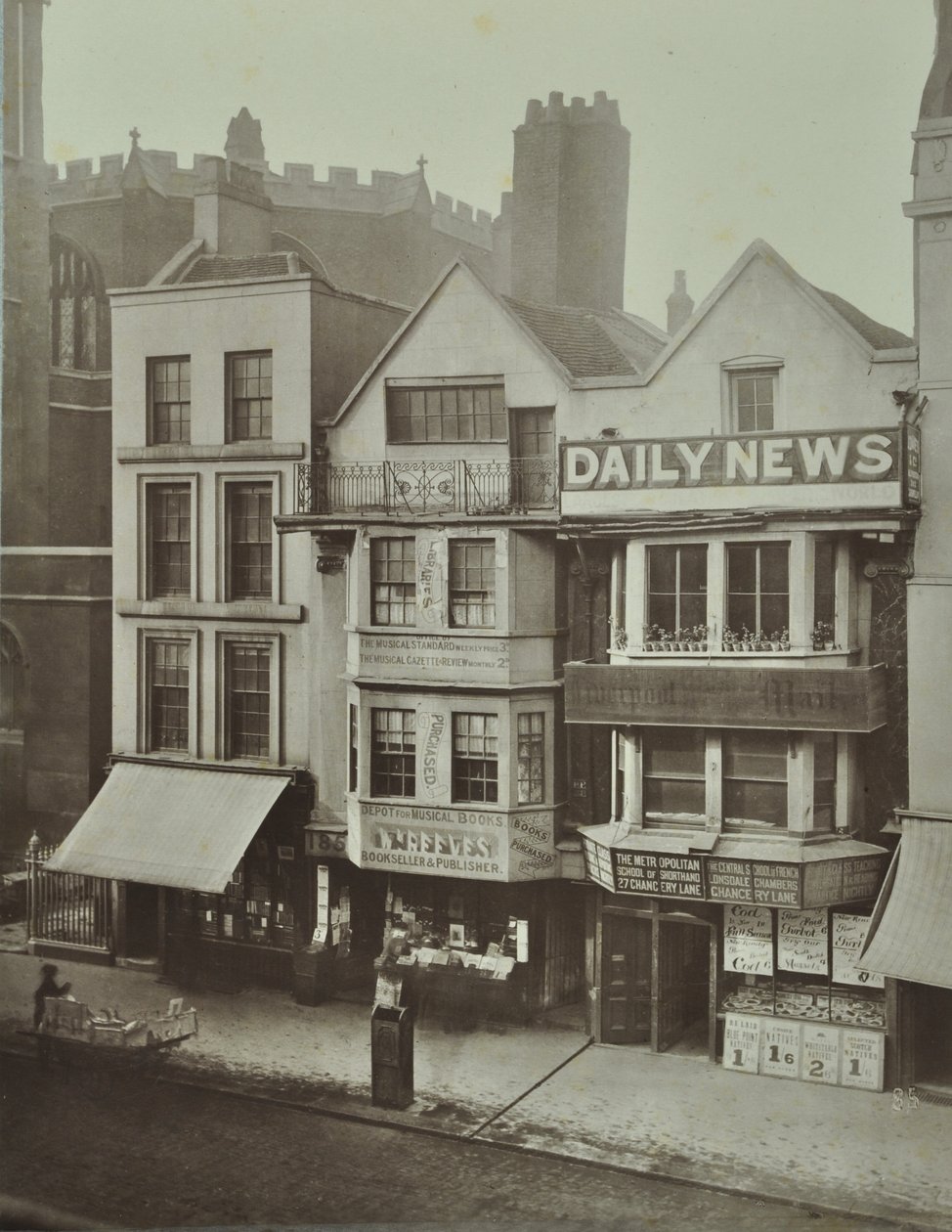 185 Fleet Street, City of London, 1884 af English Photographer