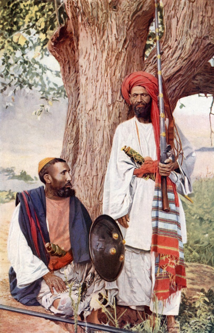 Afridis og Pathan-stammer (farvefoto) af English Photographer