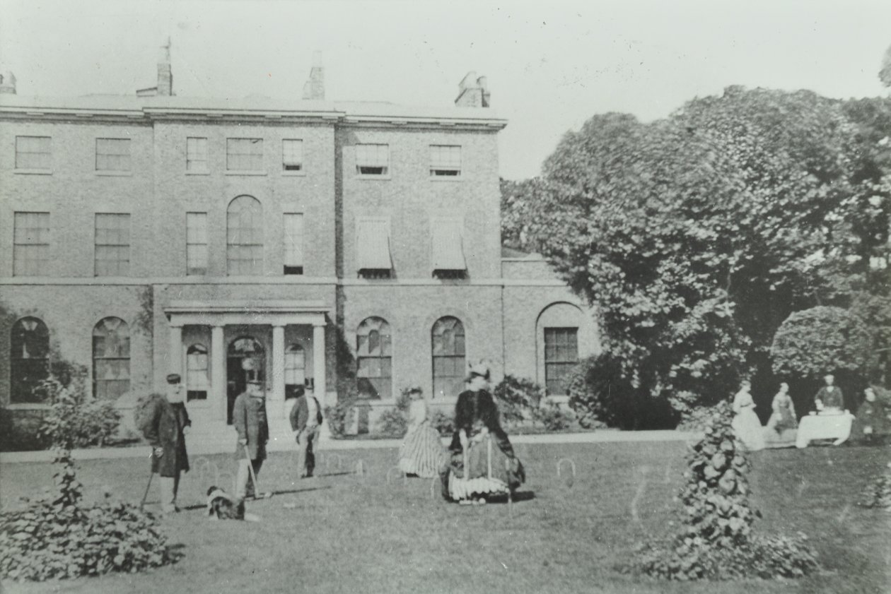 Broomwood House, Broomwood Road: baghøjde, London, 1890 af English Photographer
