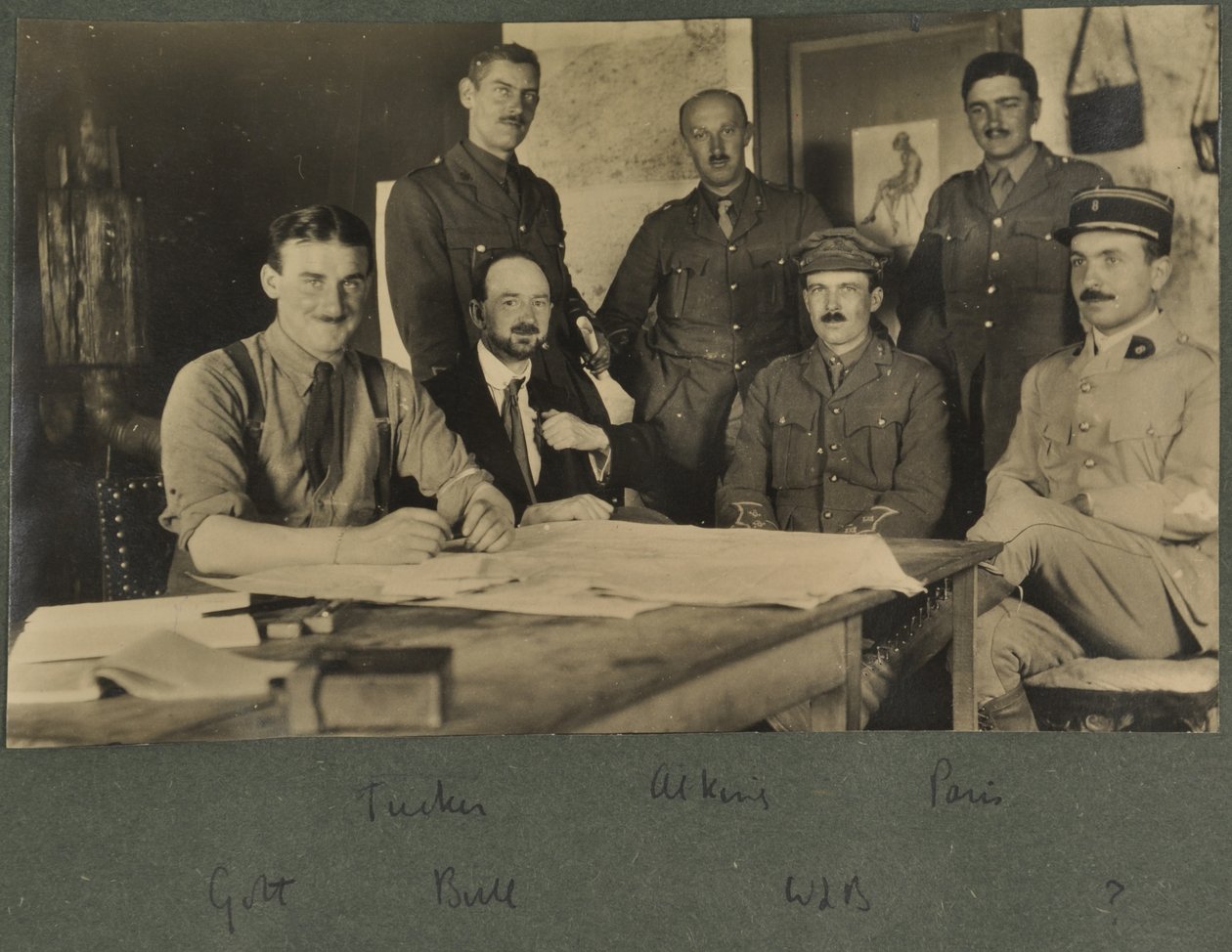 Golt, Tucker, Bull, Aikens, Bragg og Paris, ca. 1916 af English Photographer