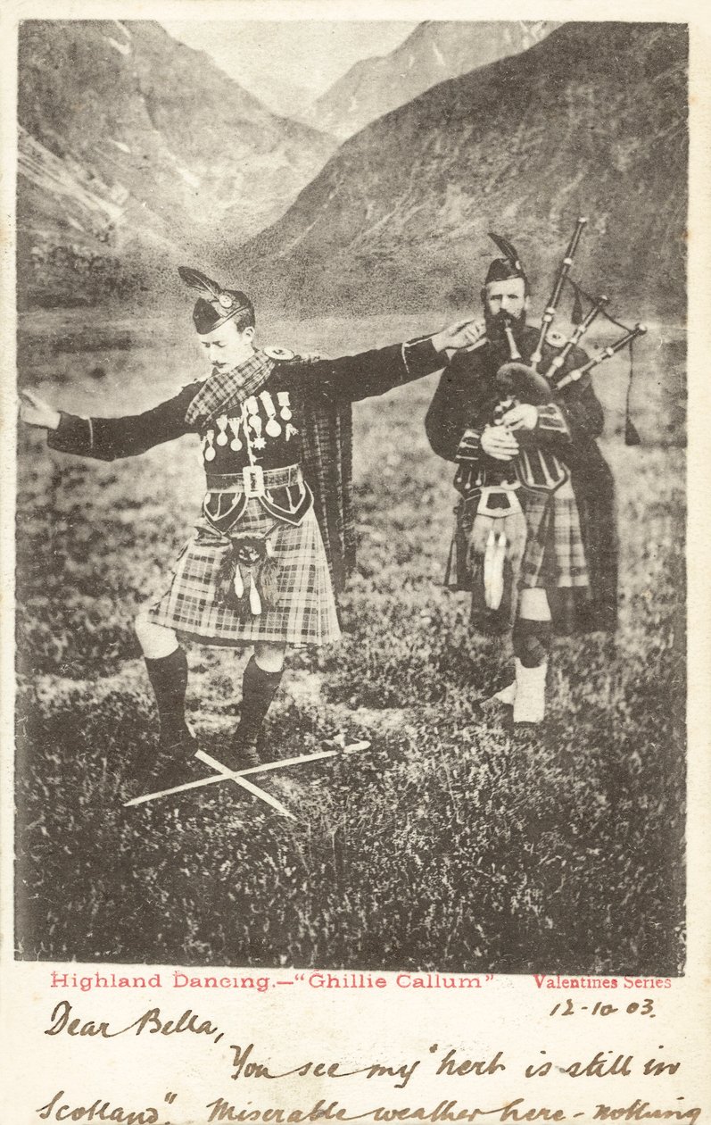 Højlandsdans - "Ghillie Callum" (s/h-foto) af English Photographer