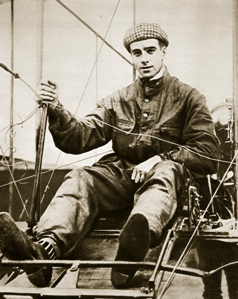 Hans frygtløse flyvning viste vej (fotogravure) af English Photographer