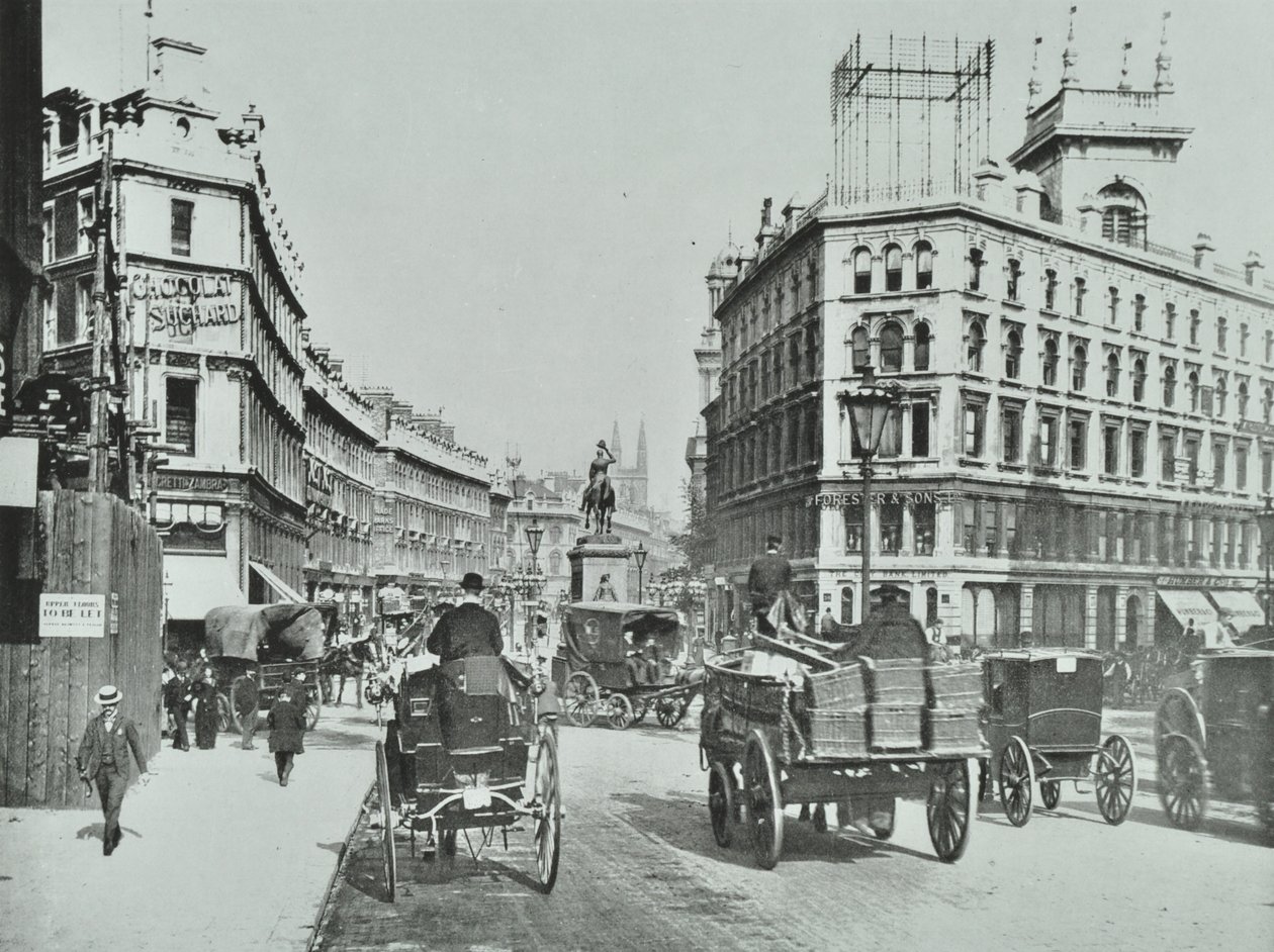 Holborn Circus, City of London, 1890 af English Photographer