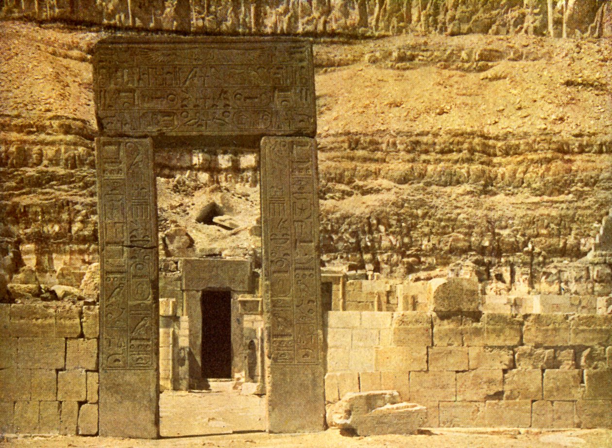 Det Hellige i templet i El Bahri, Egypten. af English Photographer