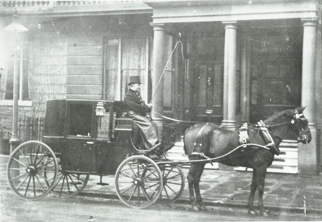 Hestetrukket førerhus, 1890 af English Photographer
