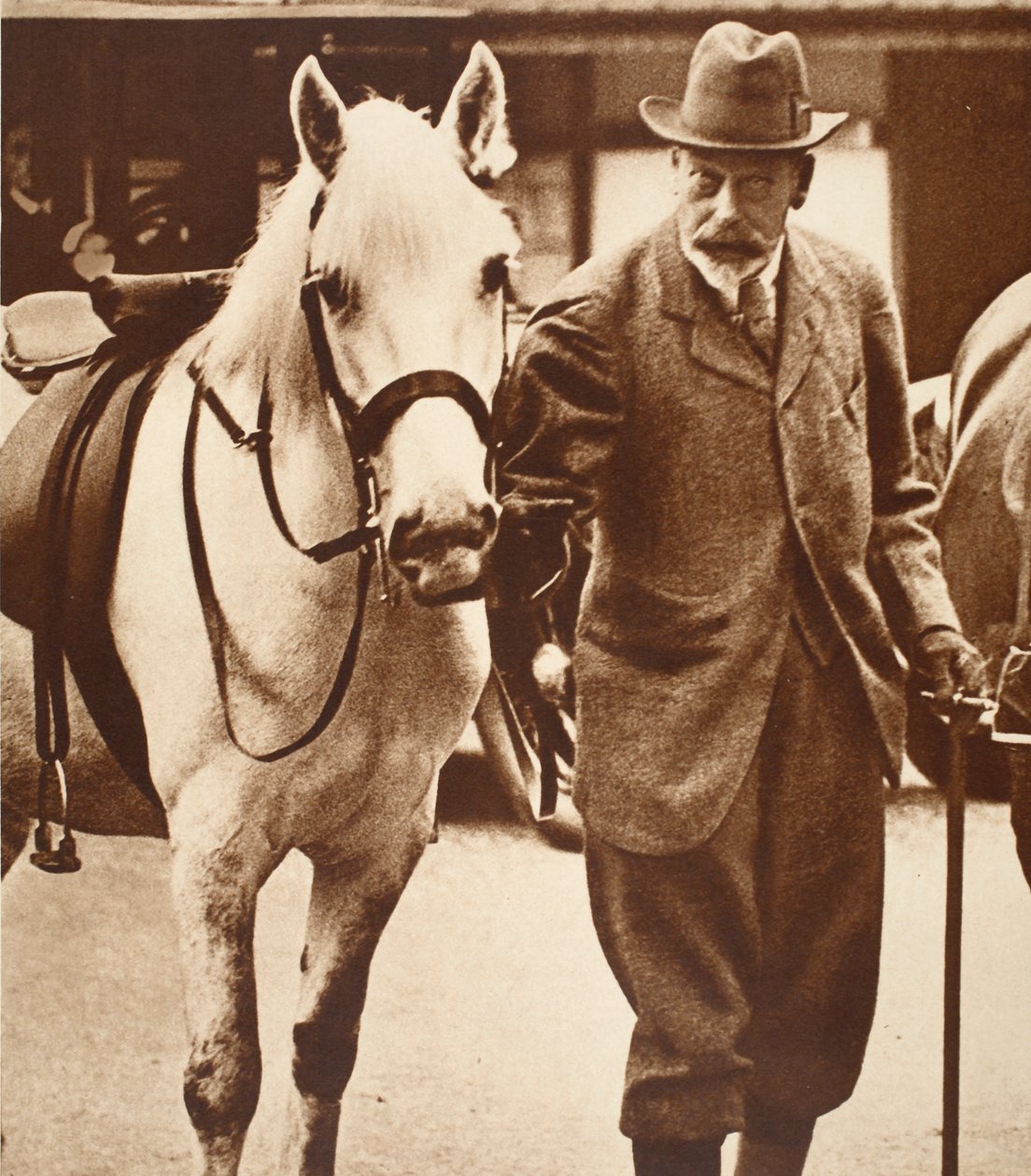 King George and His Favorite Pony Jock, 1930