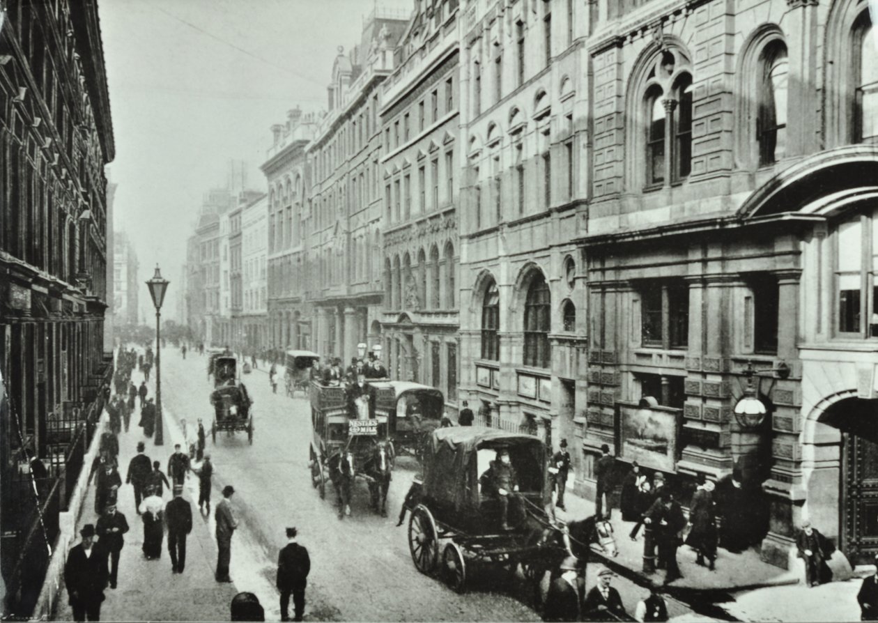 Leadenhall Street, City of London, 1895 af English Photographer