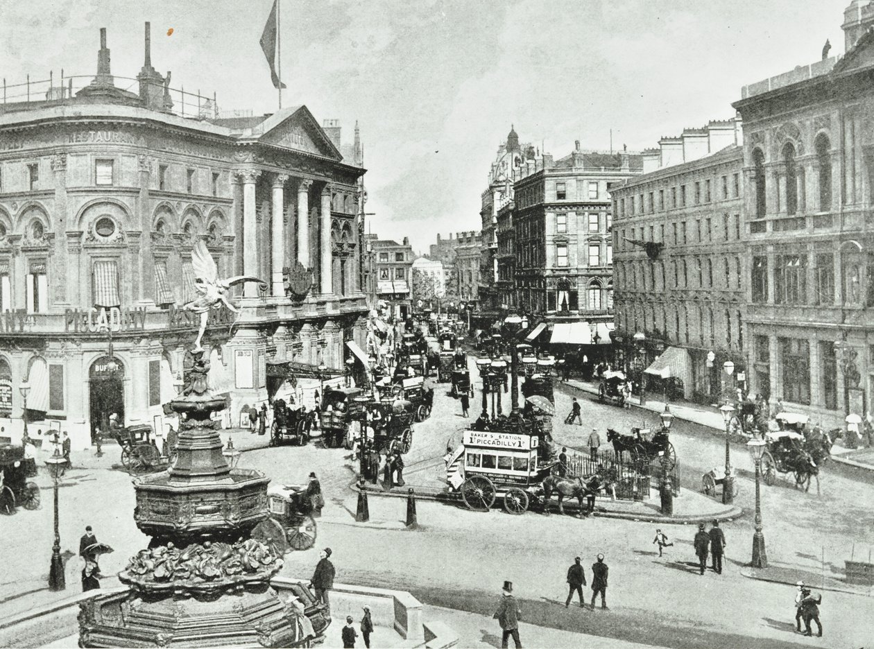London Pavilion, Piccadilly Circus, Westminster LB: kigger mod øst, 1896 af English Photographer