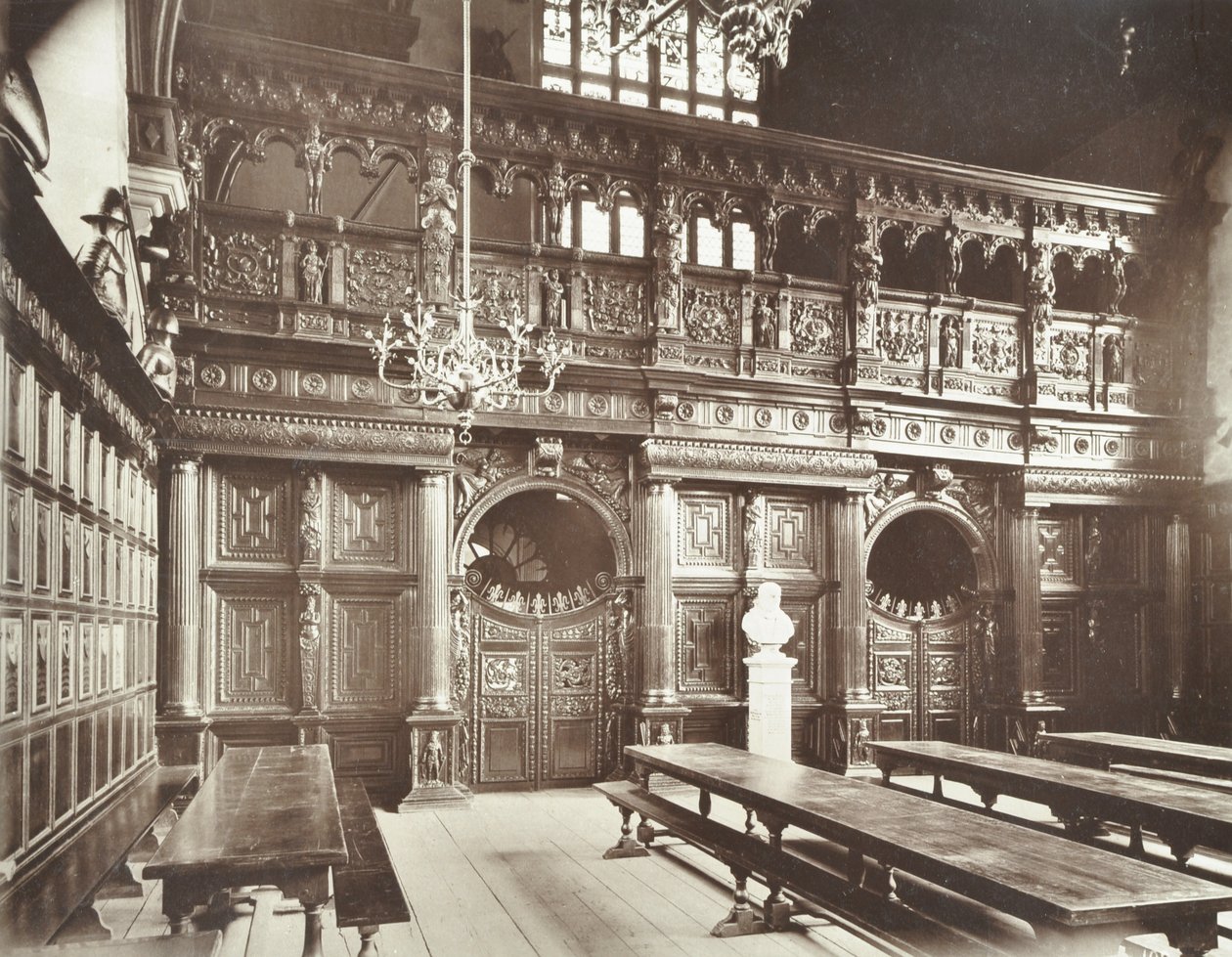 Middle Temple Hall, 1885 af English Photographer