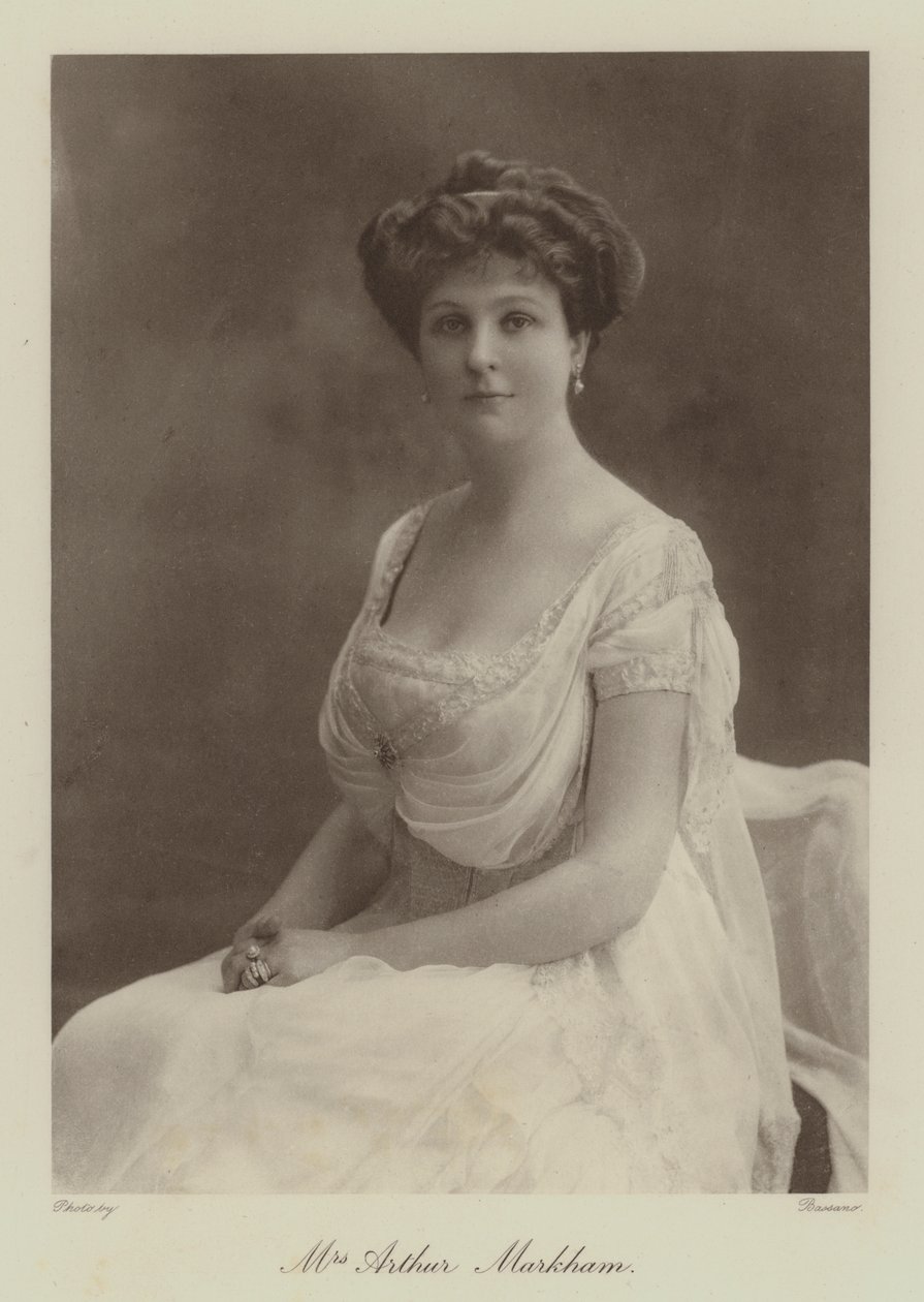 Fru Arthur Markham (s/h-foto) af English Photographer