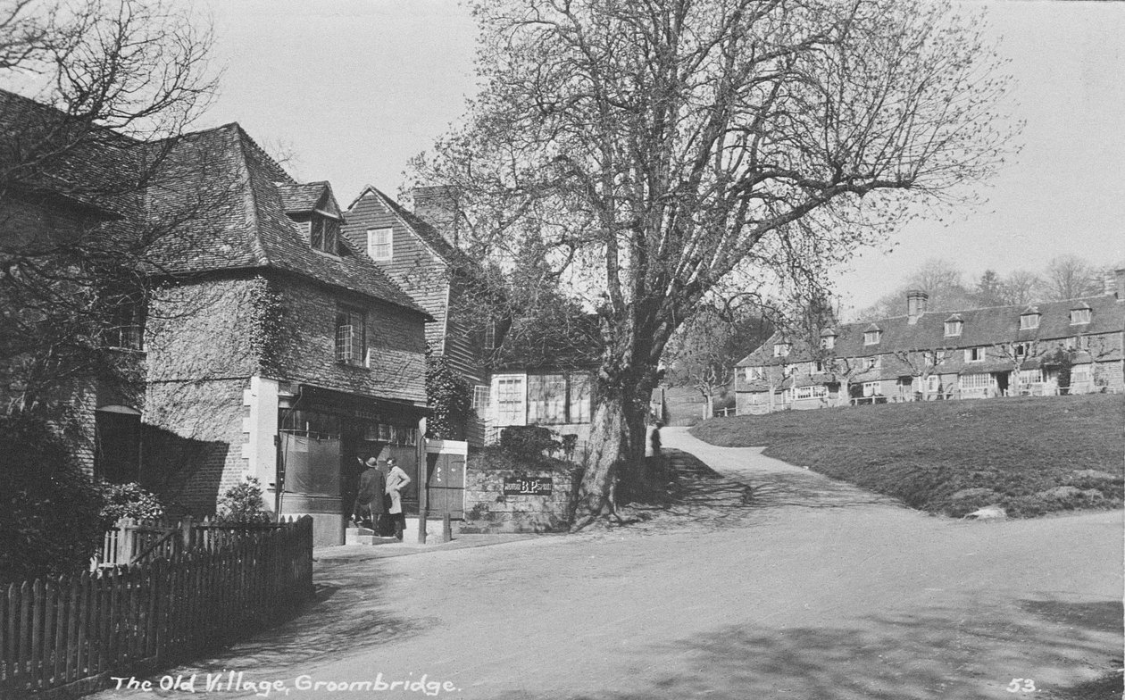 Gammel landsby, Groombridge, East Sussex af English Photographer