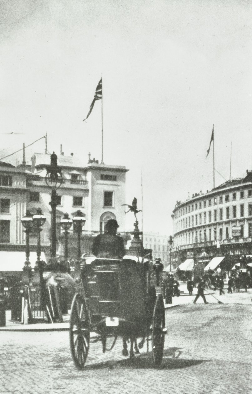 Piccadilly Circus, Westminster LB: ser til Regent Street, 1890 af English Photographer