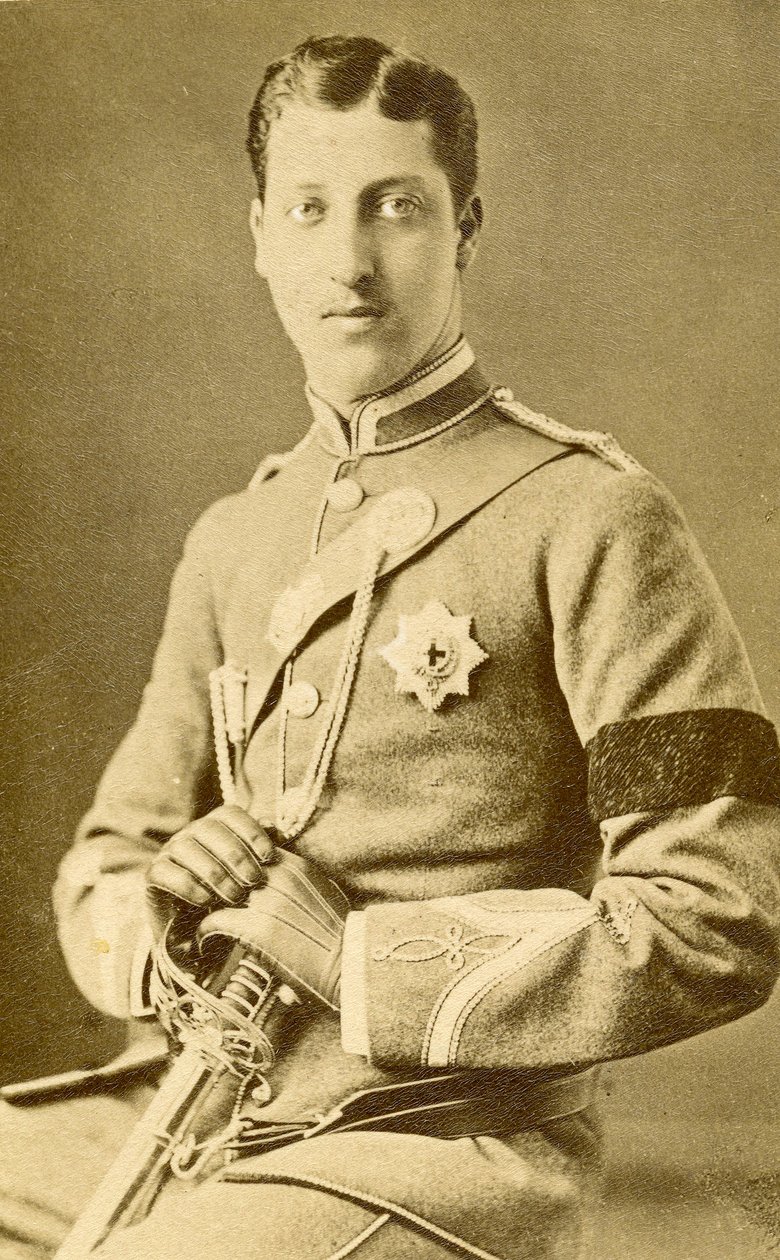 Portræt af prins Albert Victor af Wales. (Foto) af English Photographer