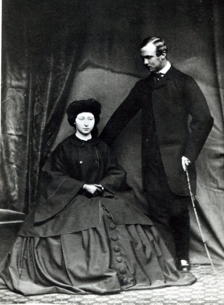 Prinsesse Alice og Prins Ludwig af Hessen, 1860 af English Photographer