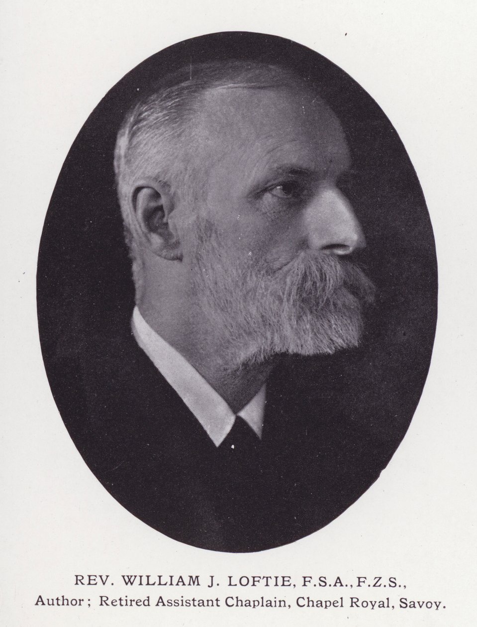 Fremtrædende mænd fra London: Rev William J Loftie (s/h-foto) af English Photographer