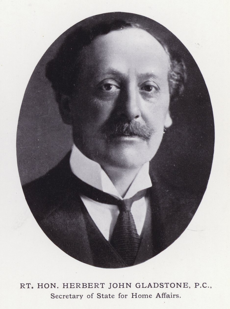 Fremtrædende mænd fra London: Rt Hon Herbert John Gladstone (s/h foto) af English Photographer