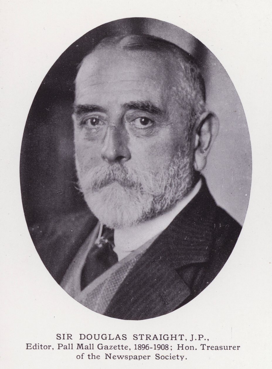 Prominent Men of London: Sir Douglas Straight (s/h foto) af English Photographer