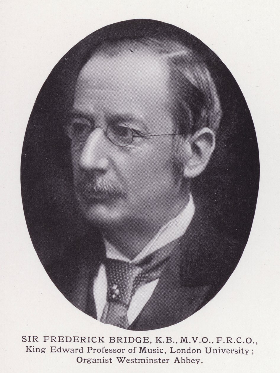 Fremtrædende mænd fra London: Sir Frederick Bridge (s/h foto) af English Photographer