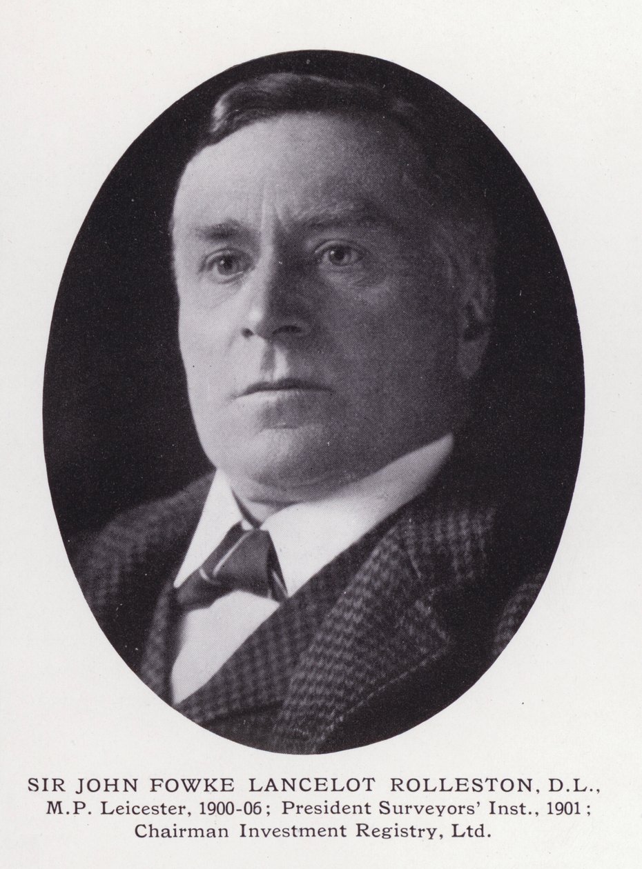 Fremtrædende mænd fra London: Sir John Fowke Lancelot Rolleston (s/h-foto) af English Photographer