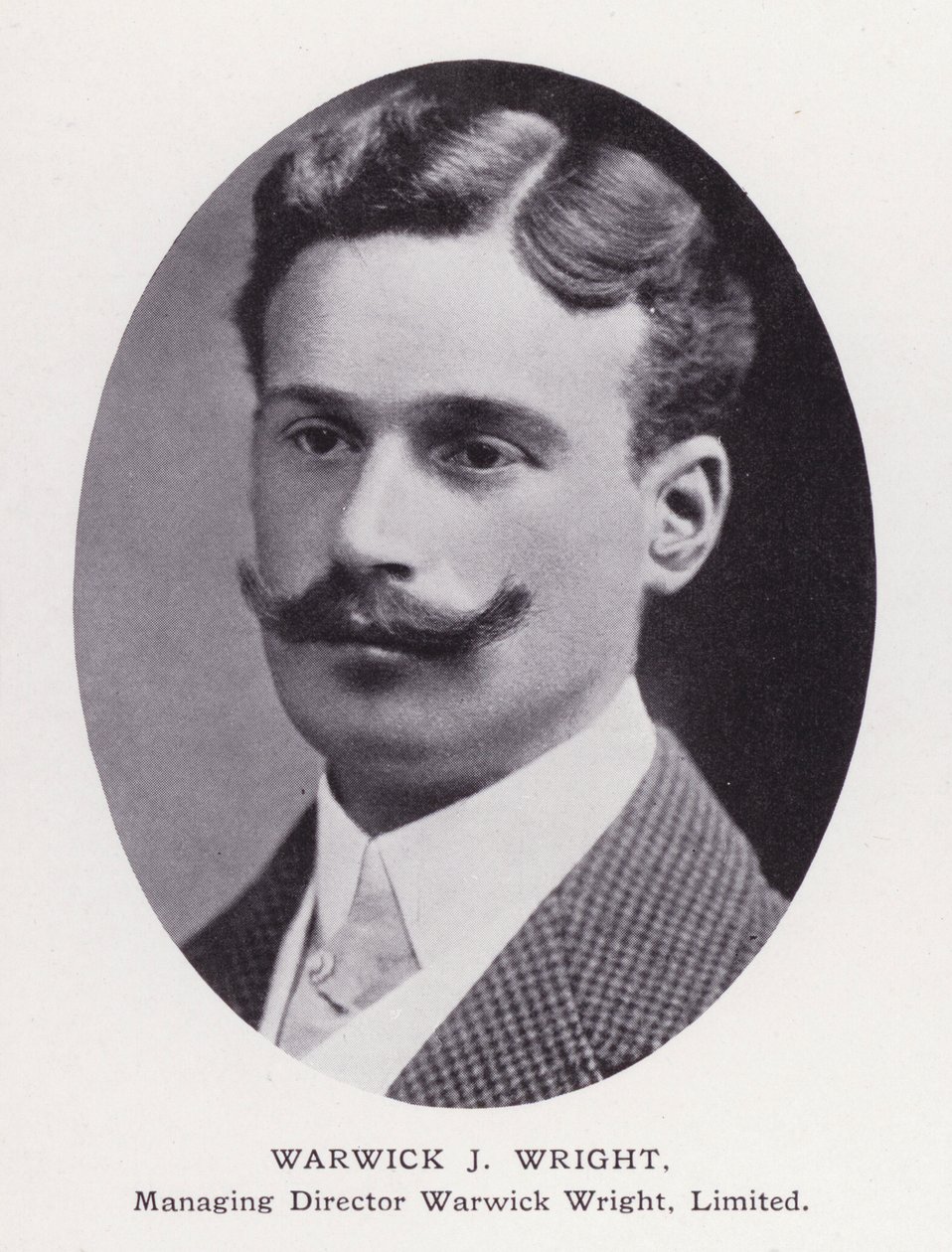 Prominent Men of London: Warwick J Wright (s/h foto) af English Photographer