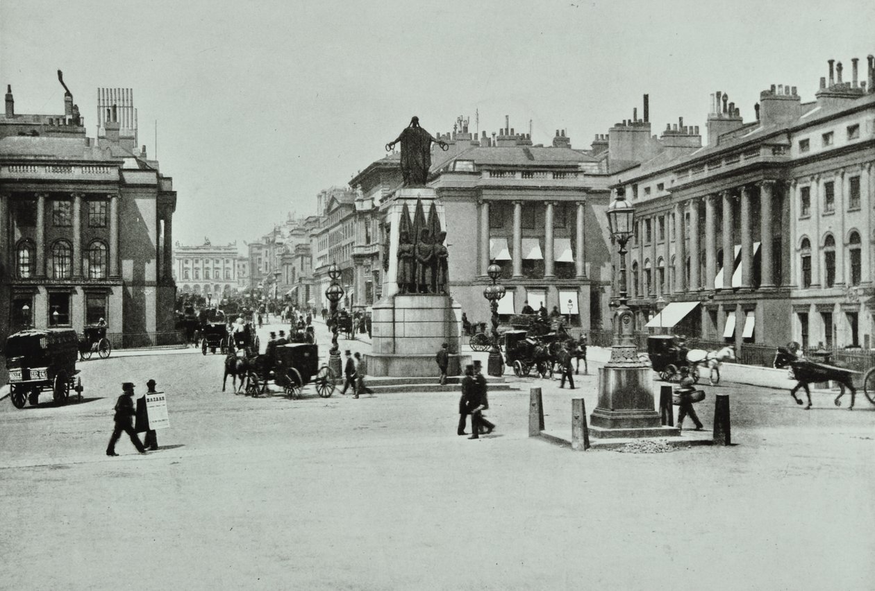 Regent Street, Westminster LB: Waterloo Place ser mod Regent Street, 1896 af English Photographer