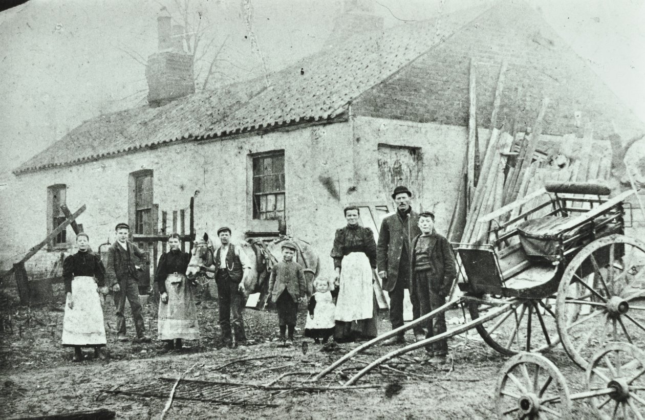Saint Gothard Road: gårdhytter, 1880 af English Photographer