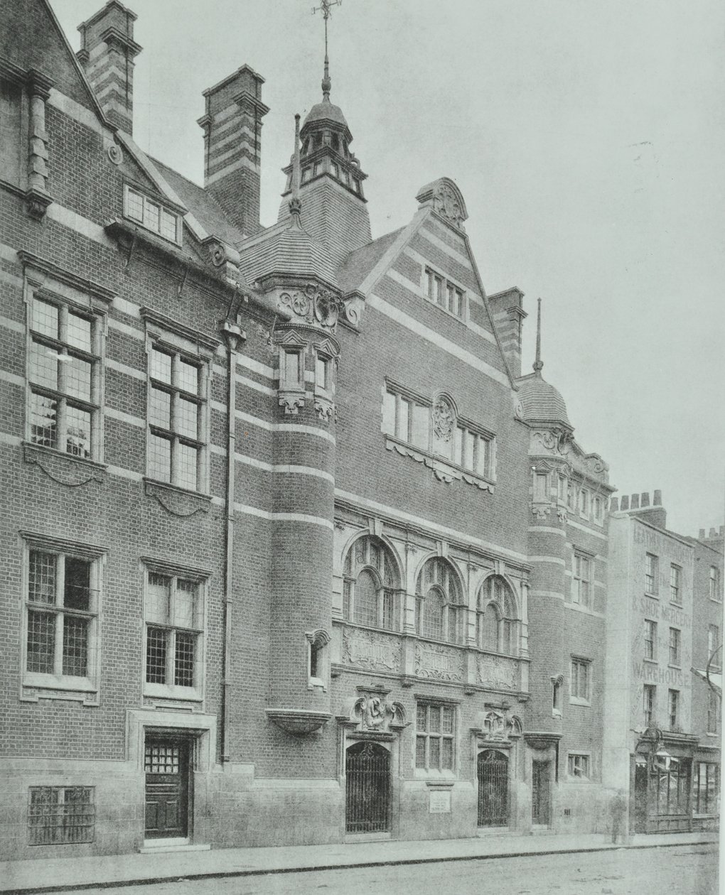 Shoreditch Public Baths: eksteriør, 1898 af English Photographer