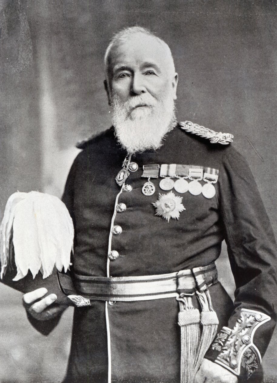 Sir Harry Burnett Lumsden (s/h foto) af English Photographer