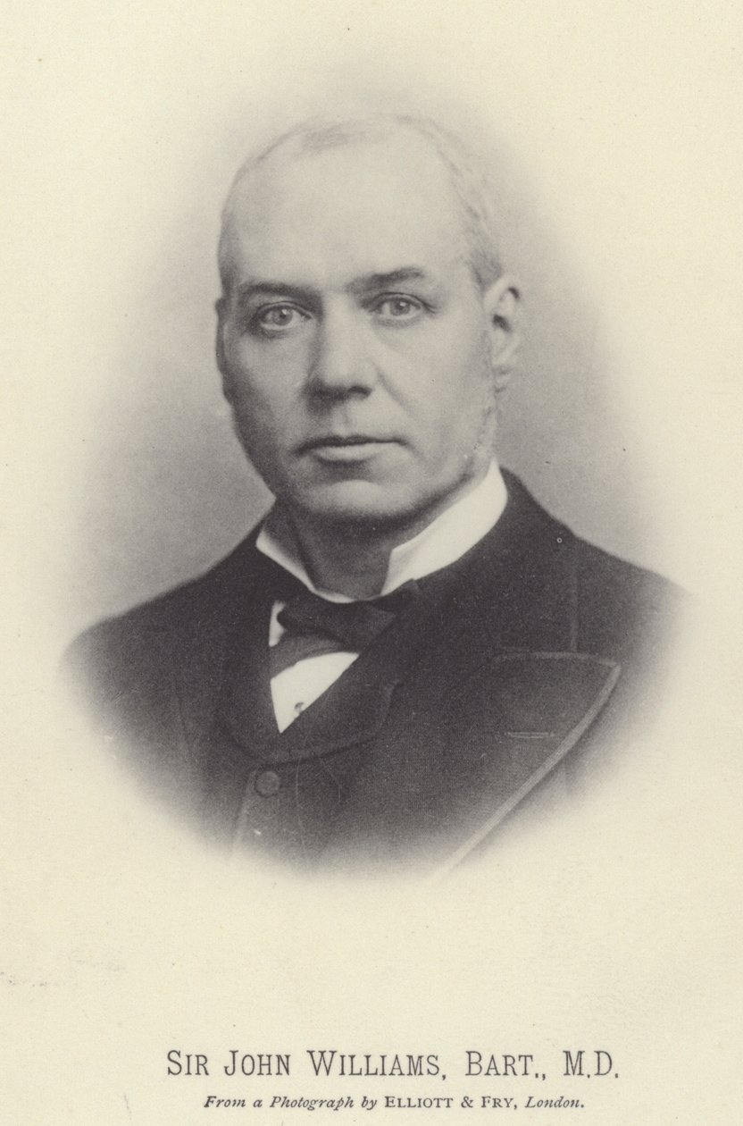 Sir John Williams, Baronet, MD (s/h-foto) af English Photographer