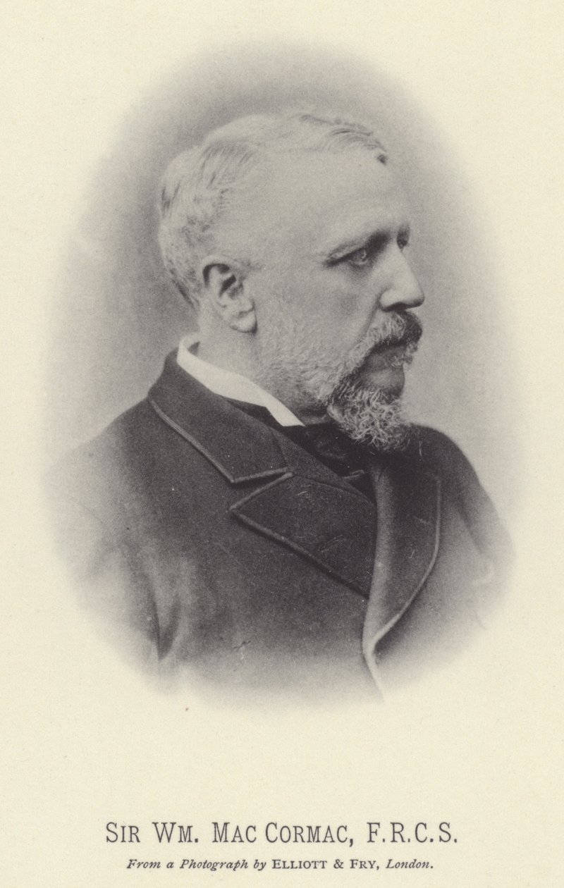 Sir William MacCormac, FRCS (s/h-foto) af English Photographer