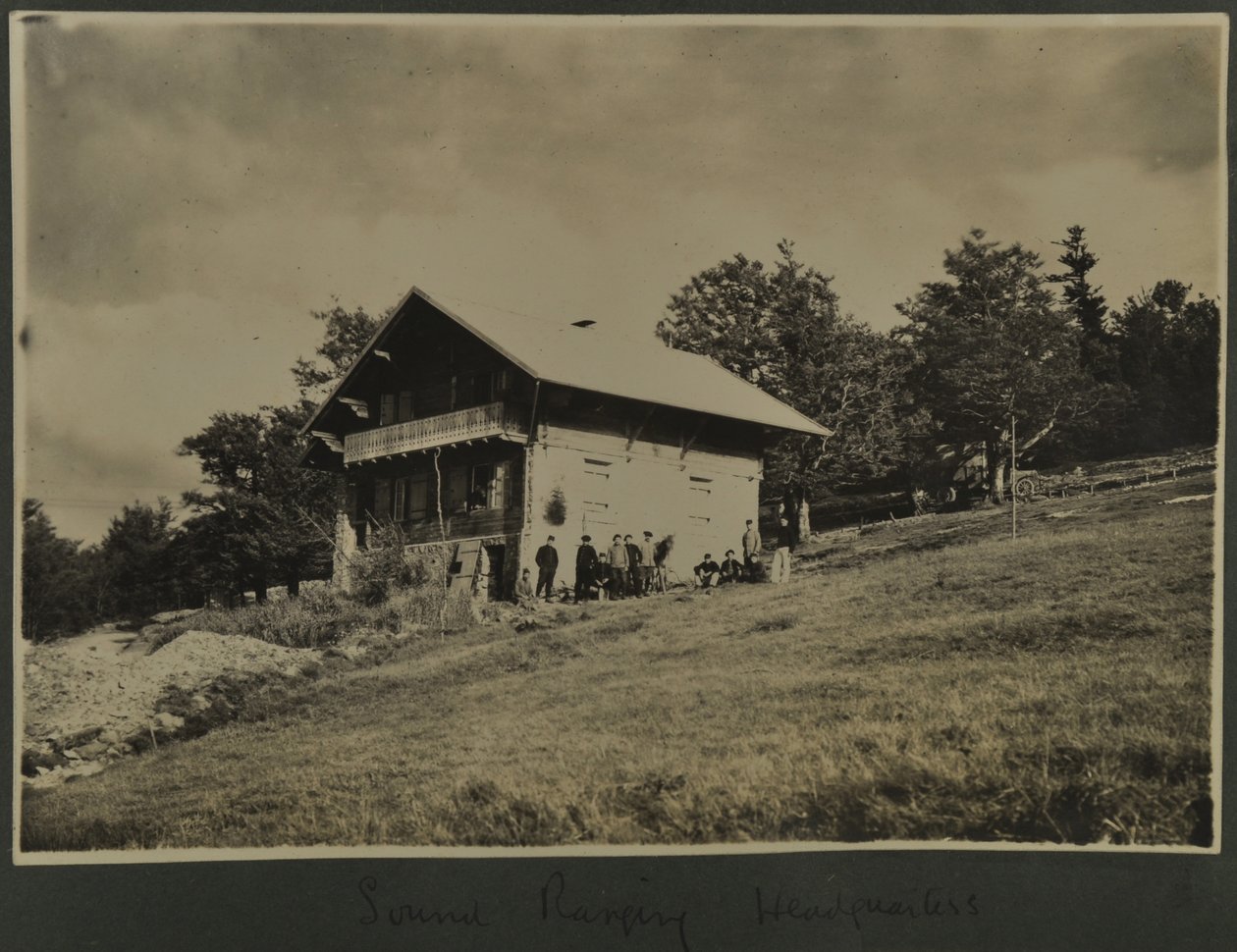 Sound Ranging hovedkvarter, 1915-18 af English Photographer