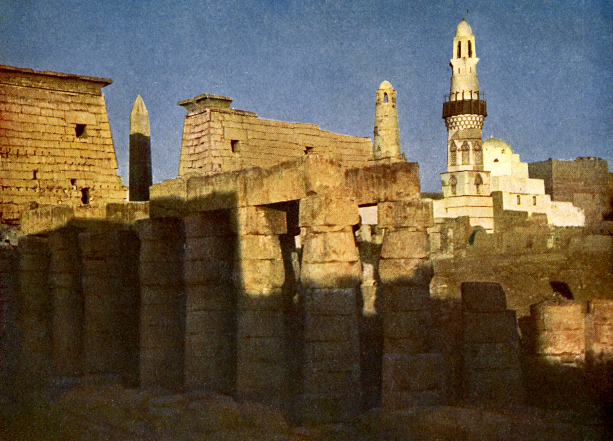 Luxor-templet ved eventide