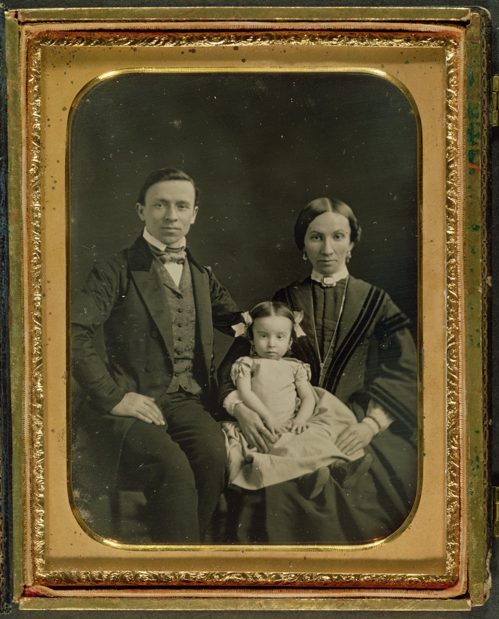 Familien Hiller, ca. 1850 (daguerreotypi) af English Photographer