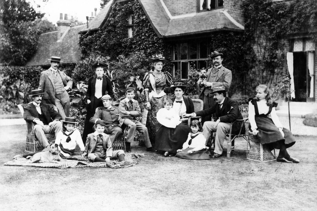 Familien Husey, ca. 1890 af English Photographer