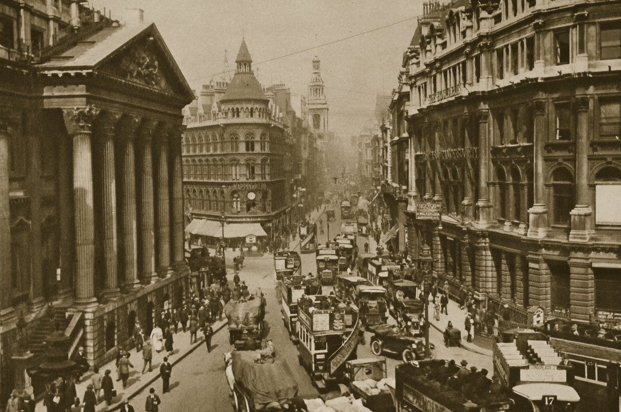 The Mansion House, officiel bolig for Londons overborgmester (sepia-billede) af English Photographer