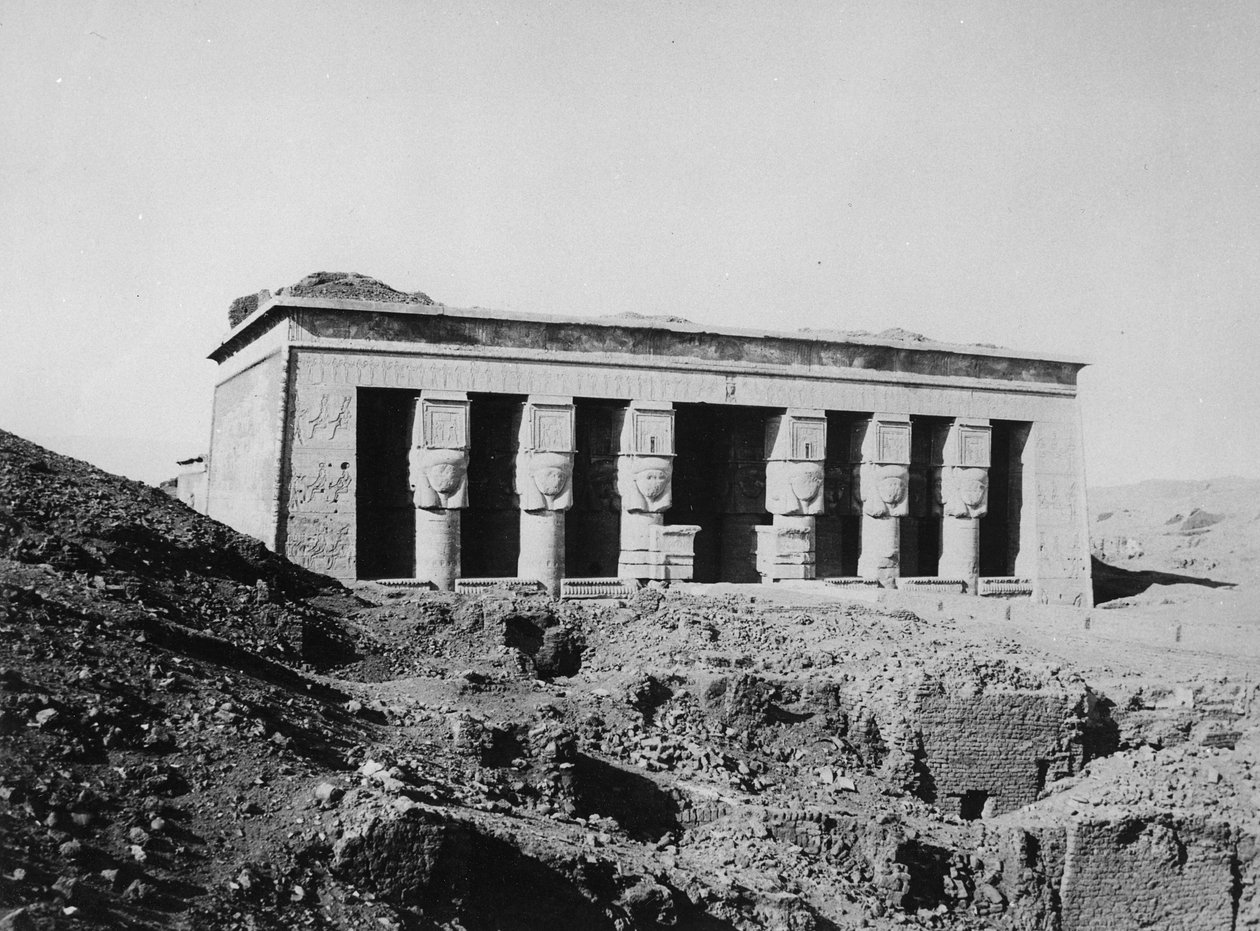 Hathors tempel, ca. 1904-05 af English Photographer