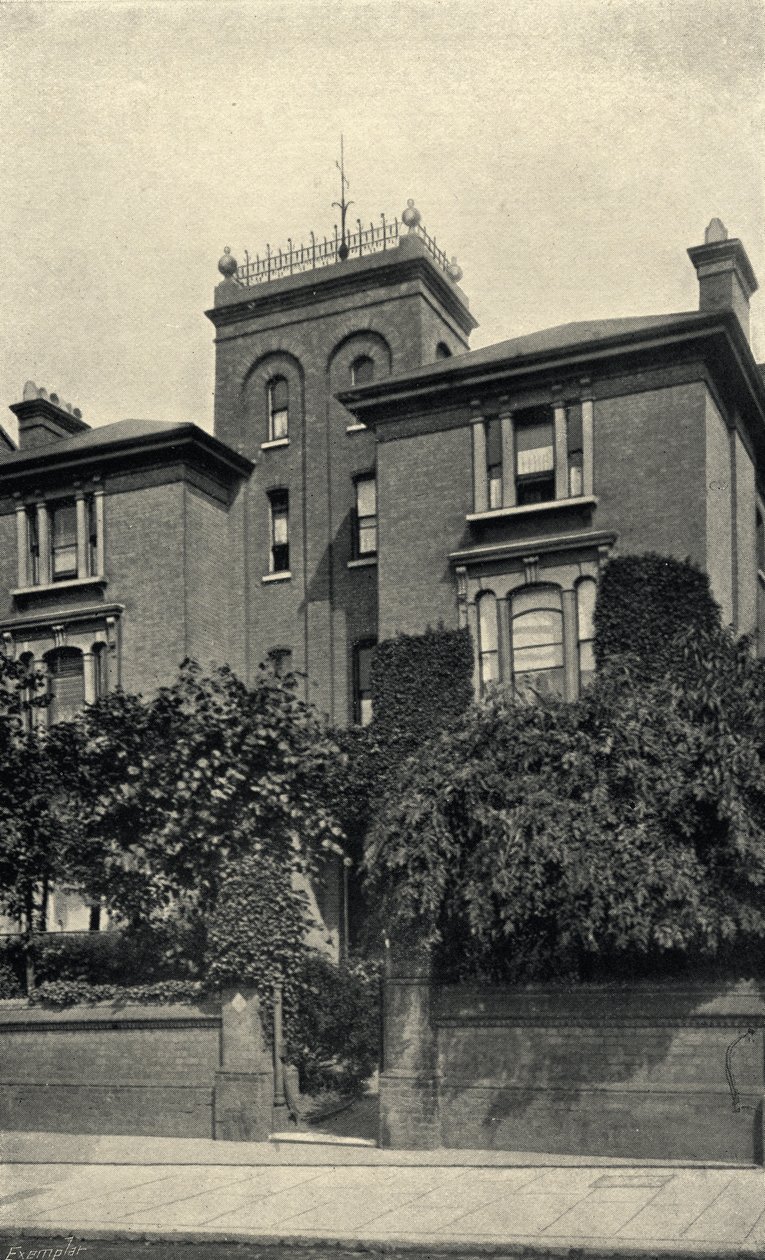 Theodore Watts-Duntons (1832-1914) hjem i Putney Hill af English Photographer