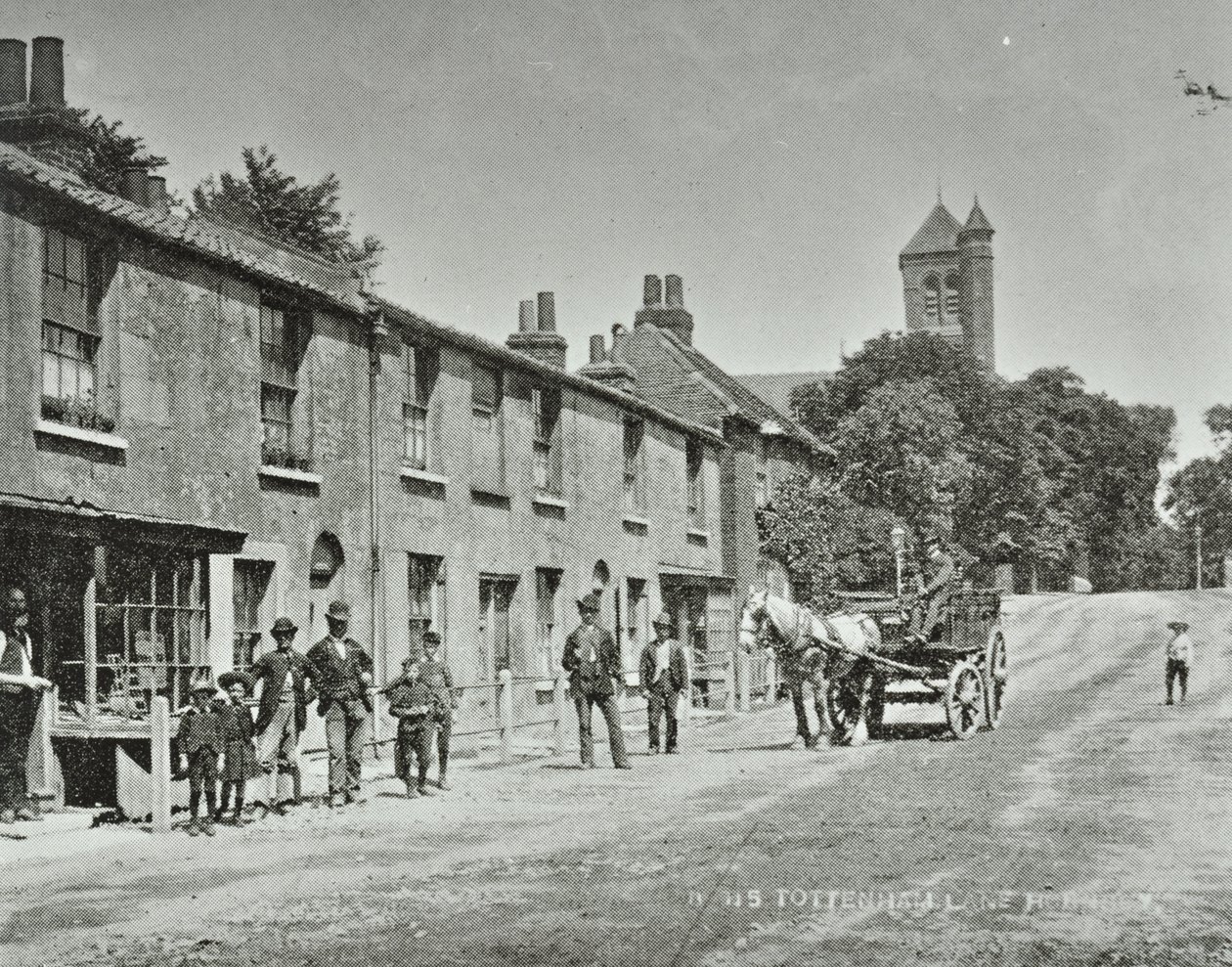 Tottenham Lane, Hornsey: forhøjninger, 1893 af English Photographer