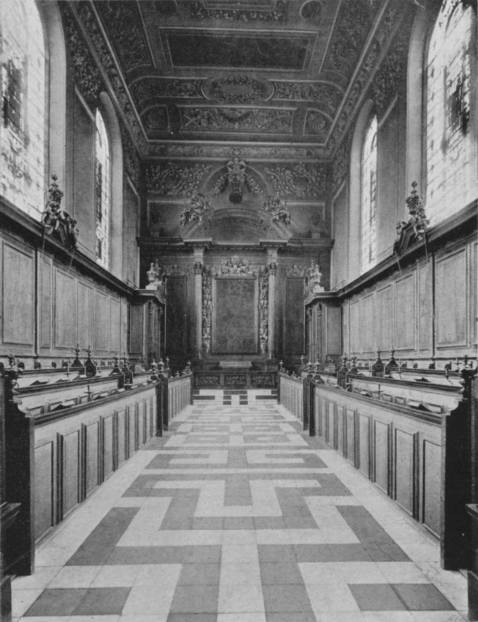 Trinity College Chapel (s/h-foto) af English Photographer