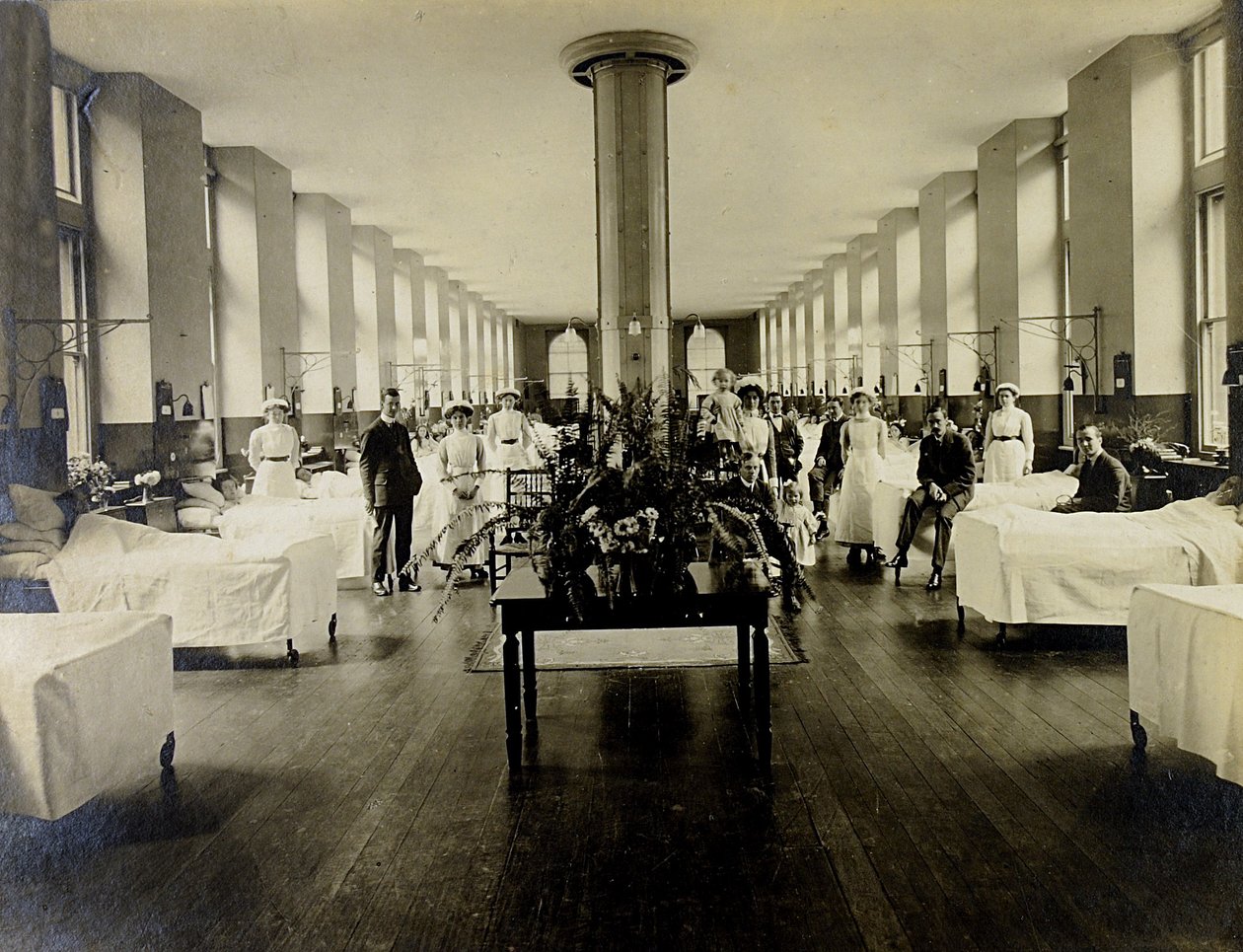 Victoria afdeling på St. Thomas Hospital, London, ca. 1900 af English Photographer
