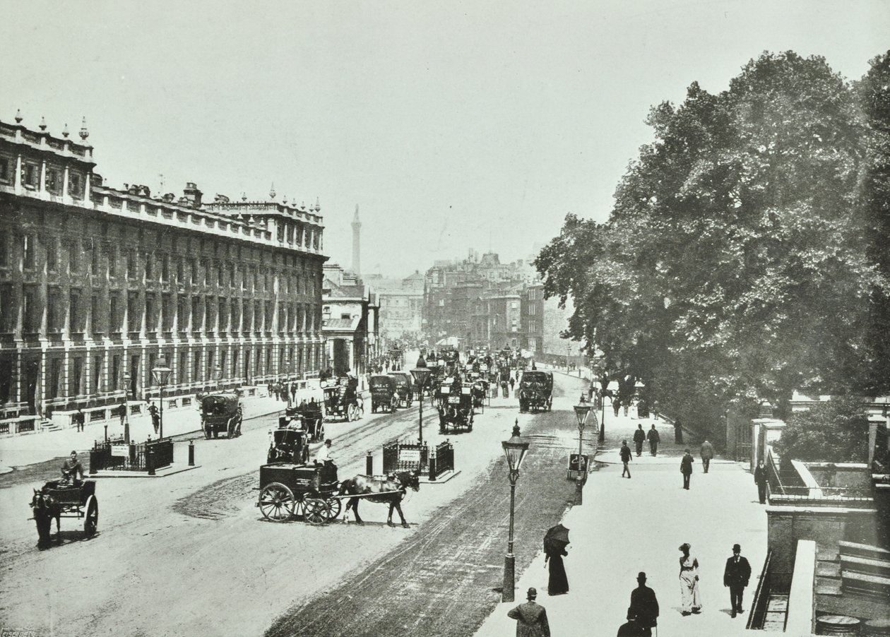 Whitehall, Westminster LB: ser mod nord, 1890 af English Photographer