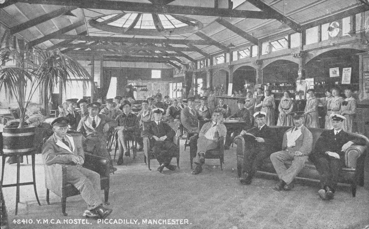 YMCA Hostel, Piccadilly, Manchester, ca. 1910 af English Photographer