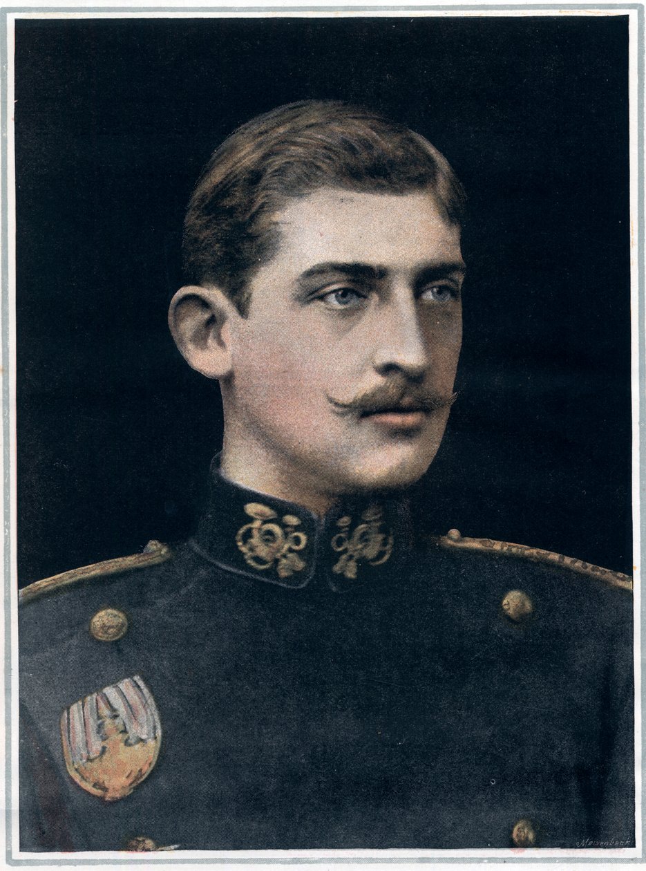 Portræt af Ferdinand af Rumænien (1865-1927), konge af Rumænien. af English Photographer English Photographer