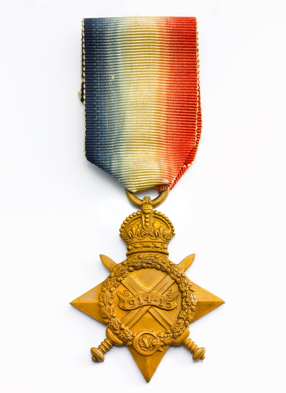1914-15 Star, ca. 1918 (bronze med silkebånd) af English School