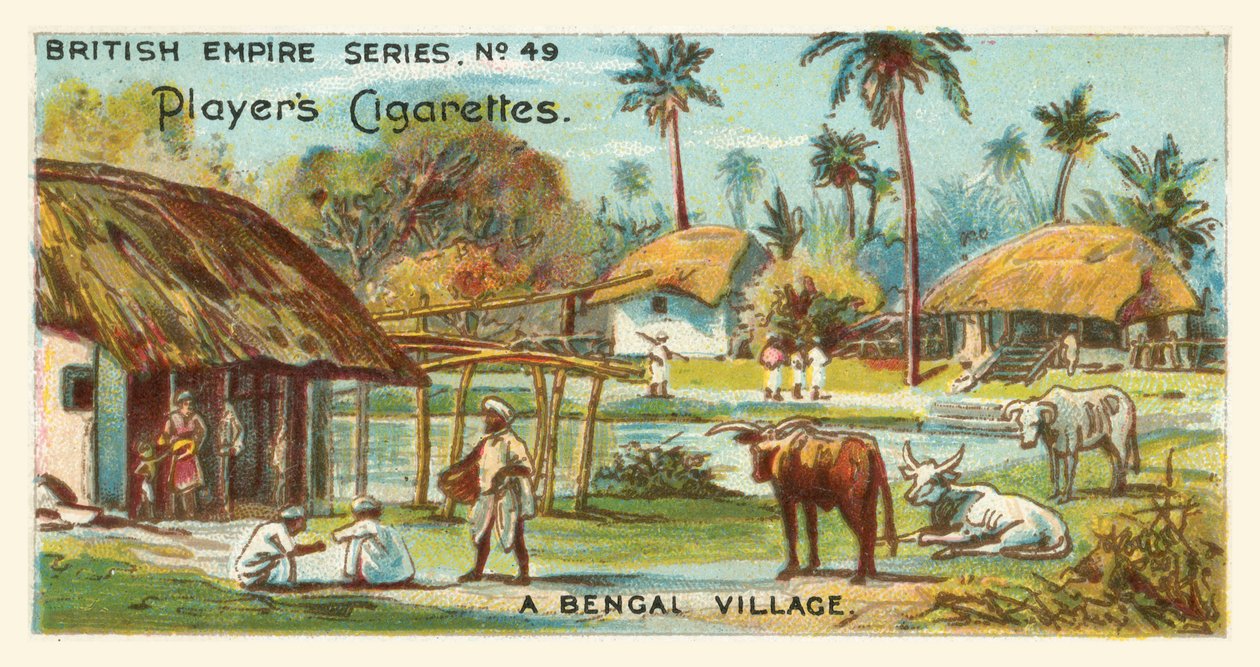 En bengalsk landsby (chromolitho) af English School