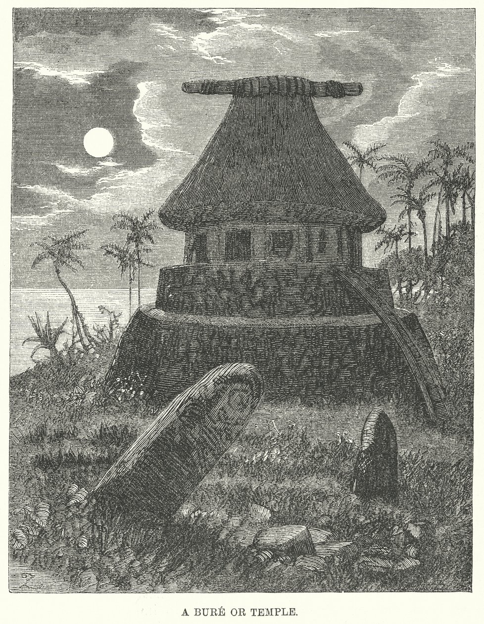 En bure eller et tempel (gravering) af English School