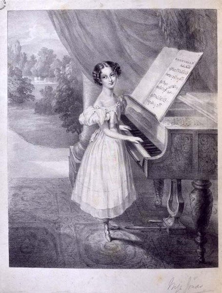 A Child Pianist (Miss Jonas?) Spiller John Fields 