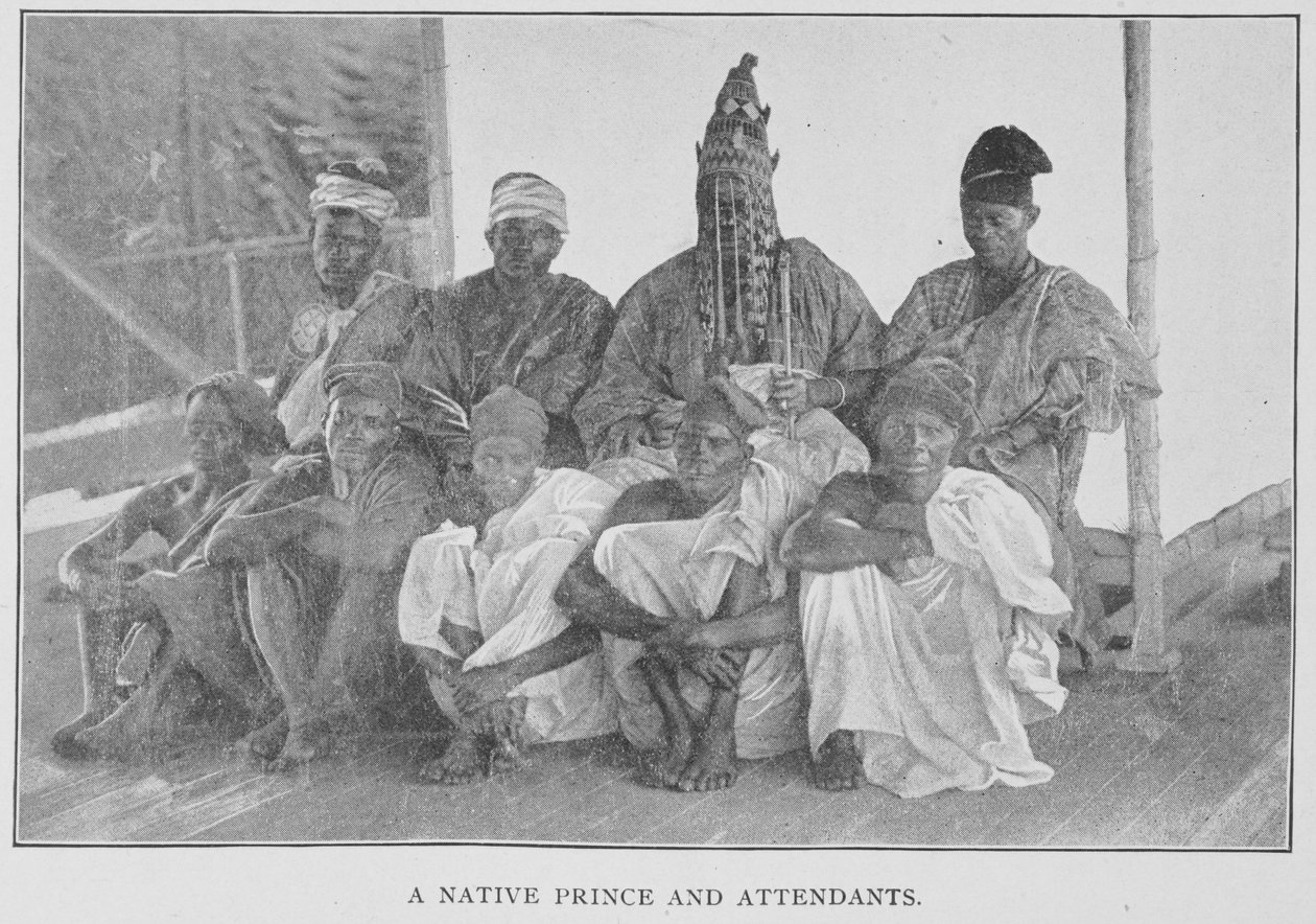 A Native Prince and Attendants, illustration fra 