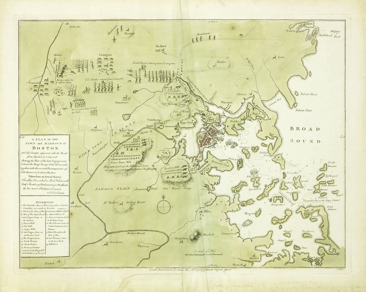En plan for byen og havnen i Boston og det tilstødende land" af English School